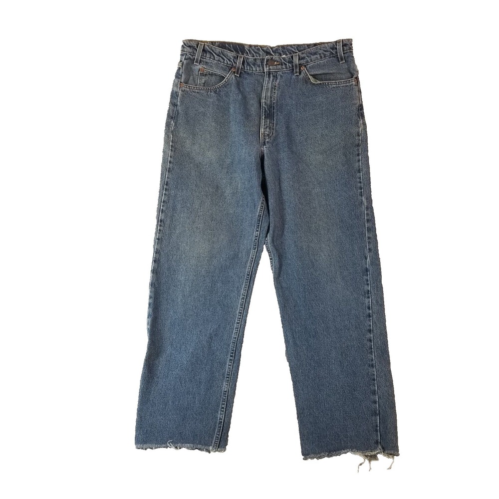 Levi's 550 jeans men's 36x30 relaxed fit straight blue denim pants vintage